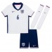 Camiseta Inglaterra Marc Guehi #6 Primera Equipación para niños Eurocopa 2024 manga corta (+ pantalones cortos)